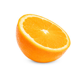 orange slice isolated on white background