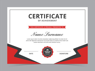 Obraz premium Modern Certificate Template Vector Design