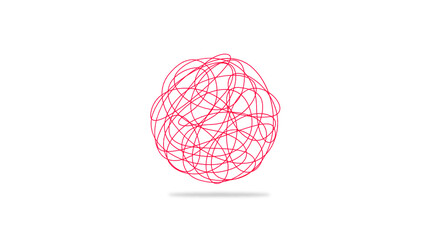 boule de papier concept, gribouillis