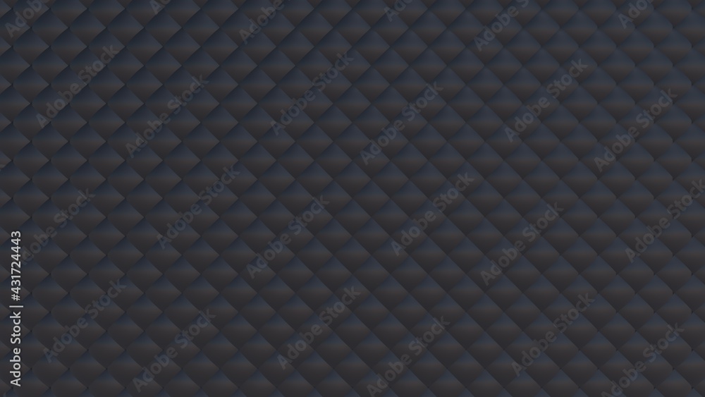 Aufkleber abstract dark gray textured background of convex volumetric shapes. 3d rendering image. desktop wall