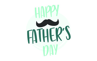 Happy Father's Day banner. Vector greeting card.