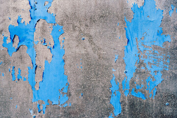 Vintage iron metal texture and background Old gray and blue  iron metal scratched.