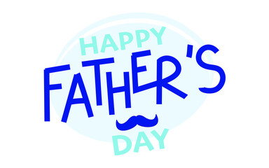 Happy Father's Day banner. Vector greeting card.