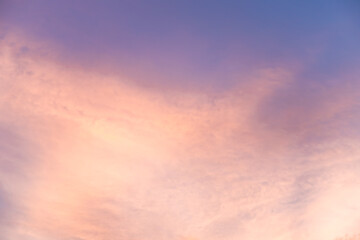 Evening purple sky in golden time with some cloud