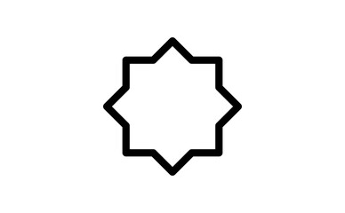 islamic ornament icon. Vector illustration.