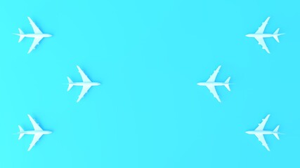 Blue suitcase for tourism and traveler concept with blue background