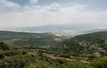 Fototapeta na wymiar Mount Turaan. South view, towards the city of Turaan.
