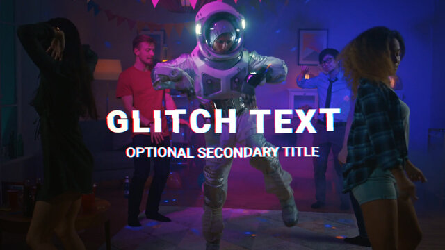 Glitch Text Title