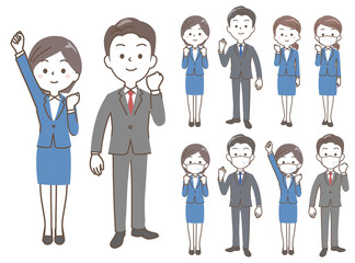 ビジネスパーソンガッツポーズ