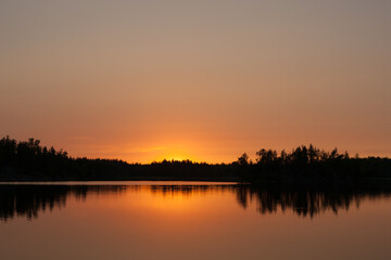 Fototapeta na wymiar landscape after the sunset