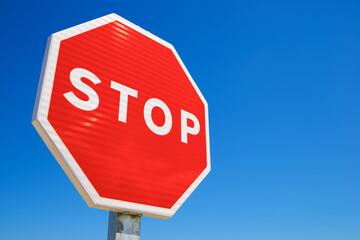 Stop signal close up