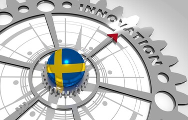 Global business and economic solutions concept. 3D illustration