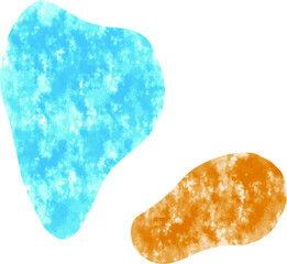 Vector creative minimalist hand painted illustrations for wall decoration, postcard or brochure cover design. 