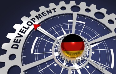 Global business and economic solutions concept. 3D illustration