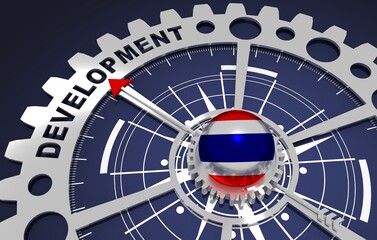 Global business and economic solutions concept. 3D illustration