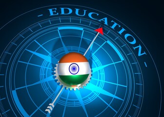 The concept of effective education. 3D illustration