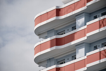 Facade modern buildings - Bicocca Milan - Lombardy - ITALY.