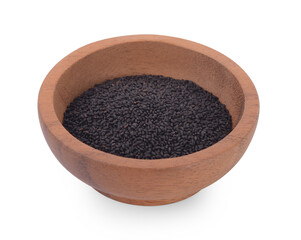 hairy basil seed isolated on white background.