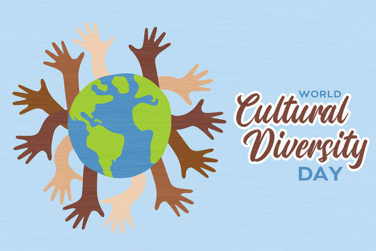 Cultural Diversity banner diverse people hands