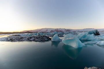 Fototapeta na wymiar The Glacier Lagoon Jökulsarlon in Iceland, Europe