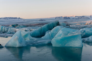 The Glacier Lagoon Jökulsarlon in Iceland, Europe