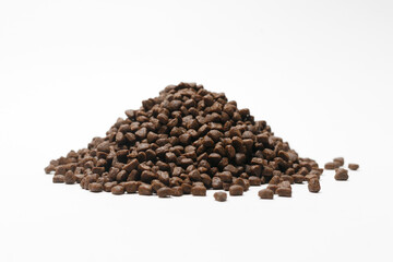 Cat food isolated on white background