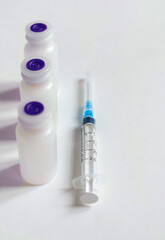 syringe and medicine