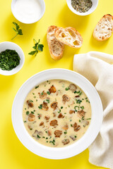 Creamy mushroom soup