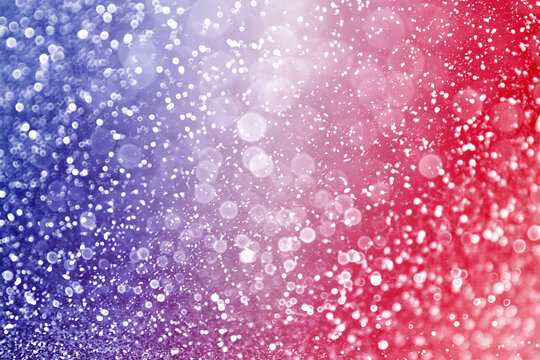 Patriotic red white and blue glitter sparkle background