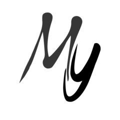 My initial handwritten logo for identity