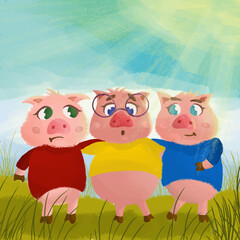 Obraz na płótnie Canvas Pigs