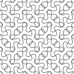 abstract black lines on white. minimalistic vector hand-drawn seamless pattern. simple elements for coloring