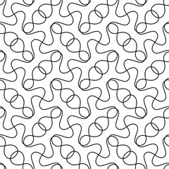 abstract black lines on white. minimalistic vector hand-drawn seamless pattern. simple elements for coloring