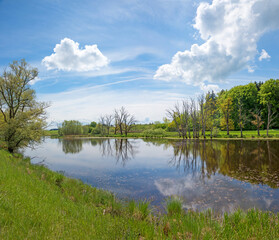 wildromantische Landschaft Erlinger Seachtn bei Andechs
