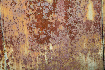 Background: Rusty and weathered metal texture	
