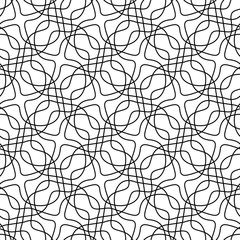 abstract black lines on white. minimalistic vector hand-drawn seamless pattern. simple elements for coloring