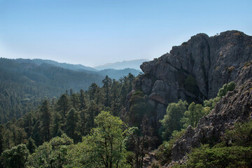 Mountain rocks nature Mexico hidalgo forest and sky