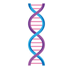 purple dna molecule