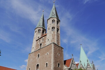 Fototapeta premium Kirchtürme Martinikirche Braunschweig
