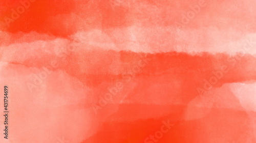 赤色の淡い手描き水彩イラスト Wall Mural Wallpaper Murals Satoshi Takahata