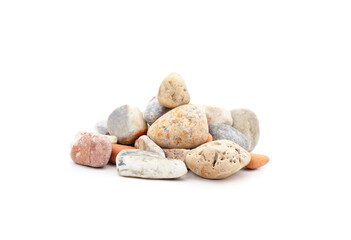 Fototapeta na wymiar Multicolored sea stones.