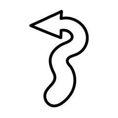 Naklejka premium flexible arrow icon