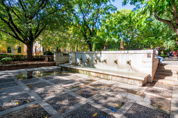 Fountains in Palma de Mallorca, Spain © Mistervlad