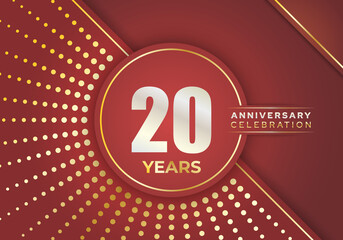 Modern abstract design template of Anniversary Celebration