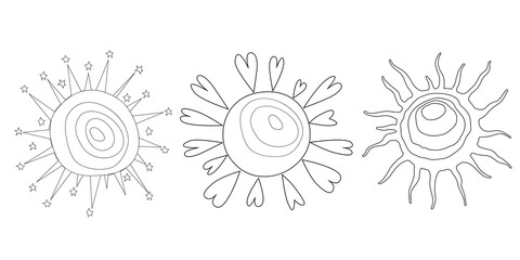 Vector image of the sun for your creativity