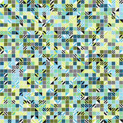Naklejka premium Abstract Geometric Pattern generative computational art illustration