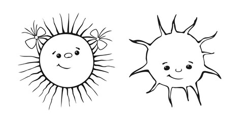 Vector image of the sun for your creativity
