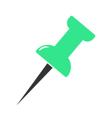 Pin symbol, web icon, vector