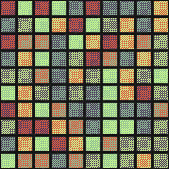 Abstract Geometric Pattern generative computational art illustration