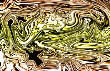 Obraz premium Liquid oil efect, marble aluminium background